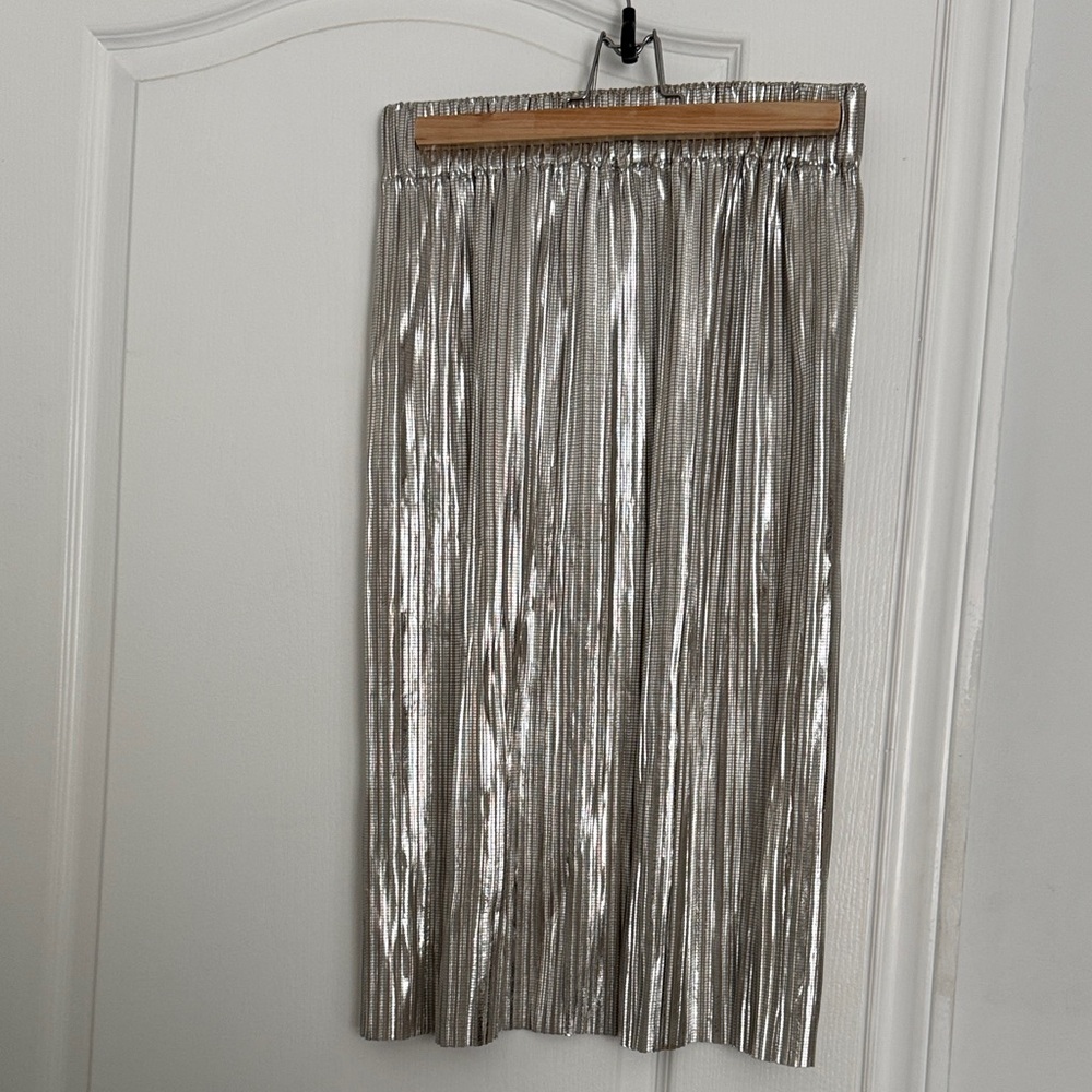 Isabel Marant Étoile Silver pleated skirt